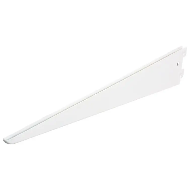 F-systeem plankendrager dubbel RAL9003 wit 47cm